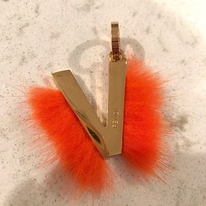 FENDI ABClick V pendant bag charm / keychain